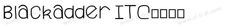 Blackadder ITC字体转换